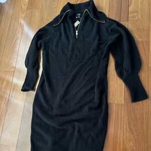 J. Crew black sweater dress NWT